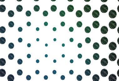 Açık mavi, baloncuklu yeşil vektör arka planı. Bulanık dekoratif tasarım baloncuklu soyut tarzda. Güzel web siteleri için desen.