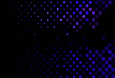 Daireli koyu mor vektör şablonu. Soyut arka planda bulanık kabarcıklar ve renkli gradyan. Marka kitabın için tamamen yeni bir şablon.