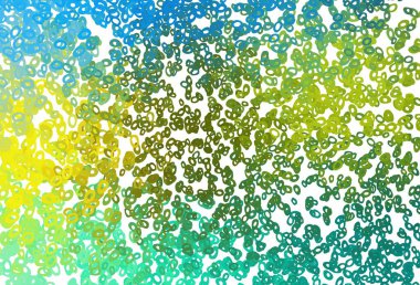 Dark Blue, Yellow vector pattern with spheres. Blurred bubbles on abstract background with colorful gradient. Pattern for beautiful websites.