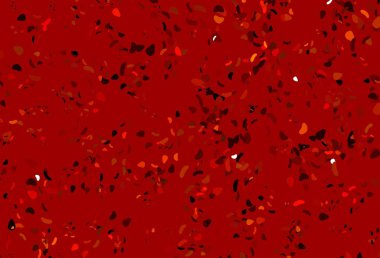 Rastgele şekilli açık turuncu vektör dokusu. Renkli rastgele şekillerle modern soyut illüstrasyon. Kartvizitiniz için modern tasarım.