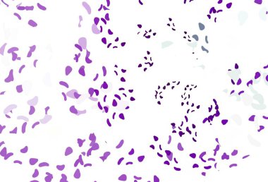 Memphis şekilli hafif Mor vektör şablonu. Soyut gradyan şekilli basit renkli çizimler. Web siteniz için basit tasarım.