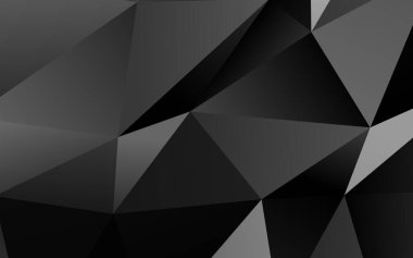 Koyu gümüş, gri vektör bulanık üçgen desen.