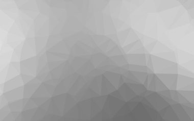 Light Silver, Gray vector shining triangular template. Modern geometrical abstract illustration with gradient. Elegant pattern for a brand book.