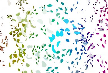 Rastgele biçimlerde açık renk, gökkuşağı vektör dokusu.