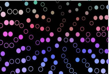 Koyu Çokrenkli, küreli Gökkuşağı vektör deseni. 