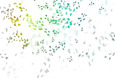 Işık çok renkli, gökkuşağı vektör dokusu ve rastgele formlar. Renkli rastgele şekillerle modern soyut illüstrasyon. İşiniz için en iyi akıllı tasarım.