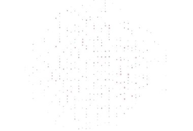 Kare biçiminde açık pembe vektör şablonu. Renkli dikdörtgenlerle modern soyut çizimler. İş broşürleri, broşürler için desen.