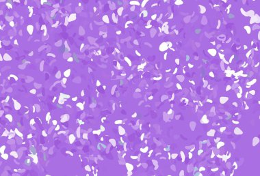 Soyut formlarla açık mor vektör arkaplanı. Modern tarzda değişen renkli kaotik formlar. Bir cep telefonu için arka plan.