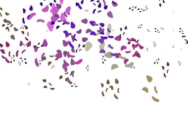 Açık Pembe, Memphis şekilli yeşil vektör şablonu. Soyut tarzda rengarenk gradyan şekilleri olan bir resim. Web siteniz için basit tasarım.