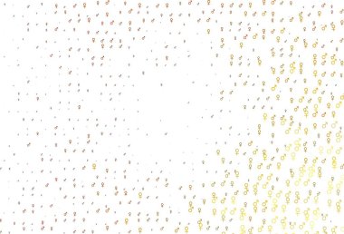 Açık sarı, turuncu vektör arkaplan ve cinsiyet işaretleri. Renkli cinsiyet sembollü soyut illüstrasyon. Randevu siteleri için temel tasarım.