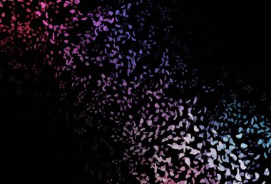 Koyu mavi, Memphis şekilli kırmızı vektör şablonu. Soyut gradyan şekilli basit renkli çizimler. Kartvizitiniz için modern tasarım.