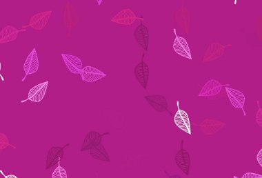 Soyut renkli yapraklarla dekoratif illüstrasyon. Web sitesi için desenli desen. 