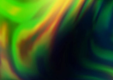 Bükülmüş kurdeleli koyu yeşil vektör deseni.