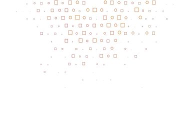 Açık kırmızı, sarı vektör kaplamalı daireler, küpler. Küplerle, dairelerle soyut çizimler. Marka kitabın için tamamen yeni bir şablon.