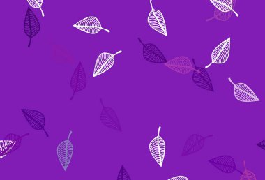 Soyut renkli yapraklarla dekoratif illüstrasyon. Web sitesi için desenli desen. 