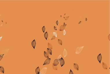 Soyut renkli yapraklarla dekoratif illüstrasyon. Web sitesi için desenli desen. 