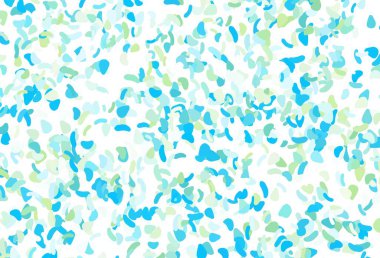 soyut şekilli renk vektör arkaplanı. Renkli rastgele şekillerle modern soyut illüstrasyon. İşiniz için en iyi akıllı tasarım.