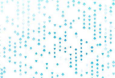 Kart sembollü hafif Mavili vektör deseni.