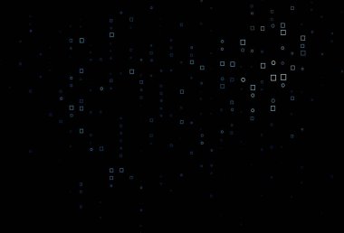 Dikdörtgenli, kare şeklinde hafif BLUE vektör düzeni. Soyut arkaplanda dikdörtgenler ve renkli gradyanlar. Web siteleri, iniş sayfaları için desen.