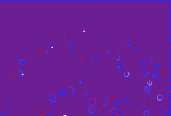 Ljusrosa Blå Vektor Bakgrund Med Prickar Suddiga Bubblor Abstrakt Bakgrund — Stock vektor