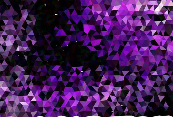 Light Purple Struttura Mosaico Vettoriale Triangolo Illustrazione Brillante Che Consiste — Vettoriale Stock