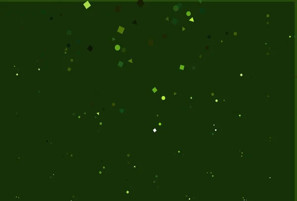Světle Zelené Vektorové Uspořádání Kruhy Čarami Obdélníky Ilustrace Barevnými Kruhy — Stockový vektor