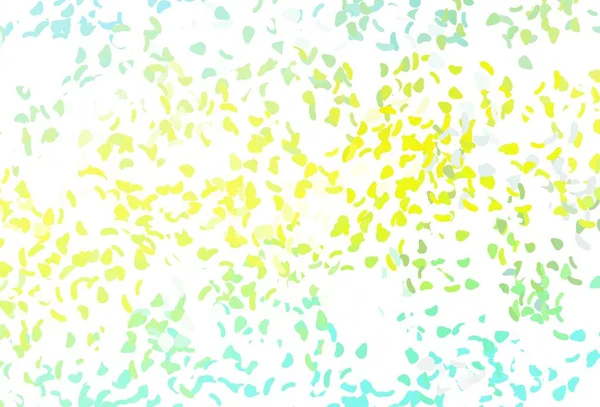 Hellgrüner Gelber Vektorhintergrund Mit Abstrakten Formen Moderne Abstrakte Illustration Mit — Stockvektor