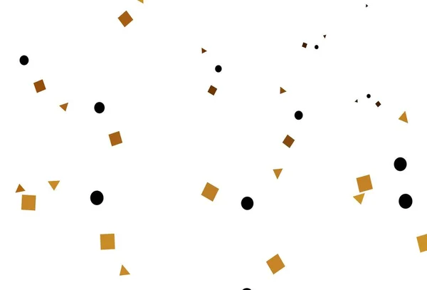 Light Yellow Orange Vector Cover Polygonal Style Circles Abstract Illustration — Stock vektor