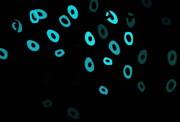 Σκούρο Μπλε Πράσινο Διανυσματικό Μοτίβο Σφαίρες Glitter Αφηρημένη Εικόνα Θολή — Διανυσματικό Αρχείο