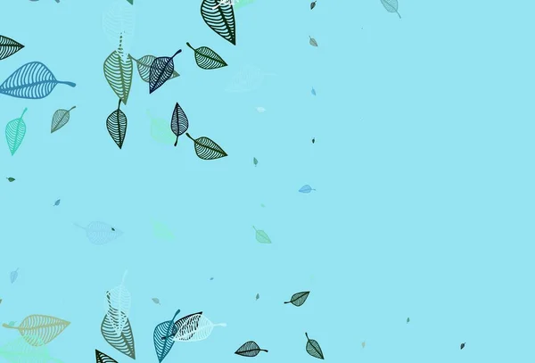 Illustration Décorative Avec Des Feuilles Abstraites Colorées Modèle Texturé Pour — Image vectorielle