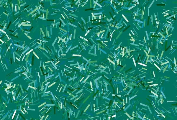 Agencement Vectoriel Bleu Foncé Vert Avec Lignes Plates Illustration Brillante — Image vectorielle