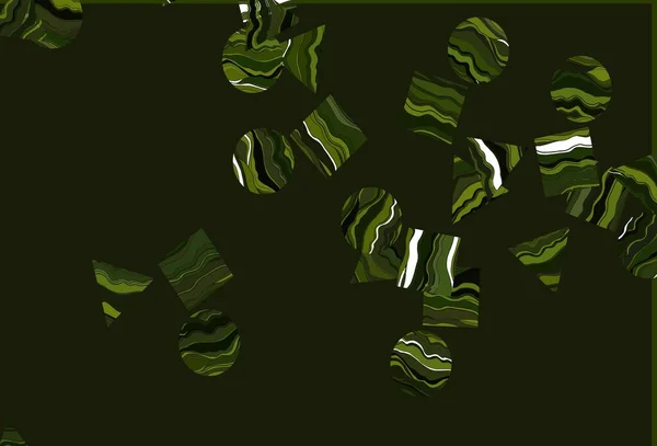 Light Green Vector Template Crystals Circles Squares Glitter Abstract Illustration — Stock vektor