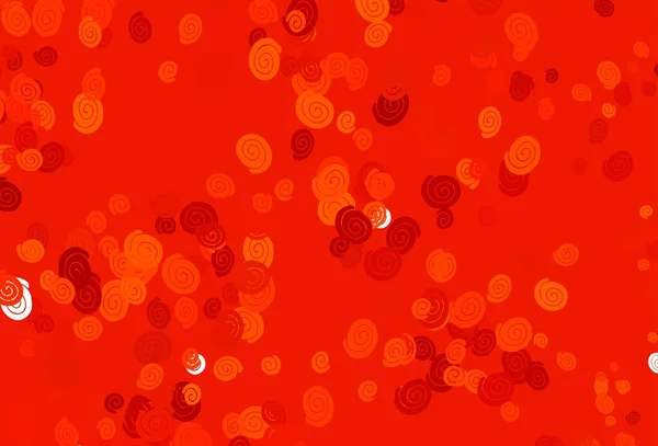 Modèle Vectoriel Orange Clair Avec Des Formes Bulles Illustration Géométrique — Image vectorielle