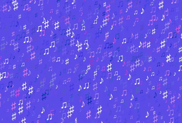 Fond Vectoriel Abstrait Avec Des Symboles Musicaux Design Décoratif Dans — Image vectorielle