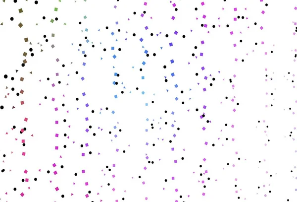 Свет Разноцветный Векторный Фон Rainbow Треугольниками Кругами Кубиками Блестящие Абстрактные — стоковый вектор