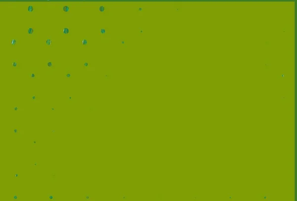 ライトグリーン 円の形をした黄色のベクトルレイアウト カラフルな水滴と現代抽象的なイラスト ビジネス広告のデザイン — ストックベクタ
