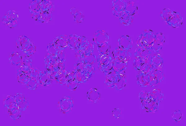 Azul Claro Fondo Rojo Vector Con Burbujas Burbujas Borrosas Sobre — Vector de stock