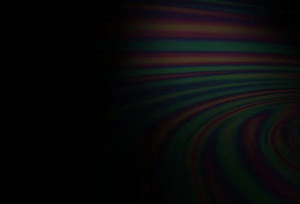Dunkelschwarze Vektorschablone Mit Flüssigen Formen Eine Völlig Neue Farbige Illustration — Stockvektor