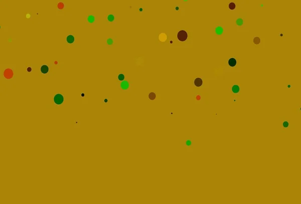 Modèle Vectoriel Vert Clair Rouge Avec Cercles — Image vectorielle