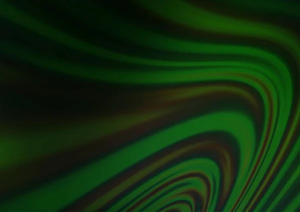 Σκούρο Πράσινο Διάνυσμα Πρότυπο Λυγισμένα Κορδέλες — Διανυσματικό Αρχείο