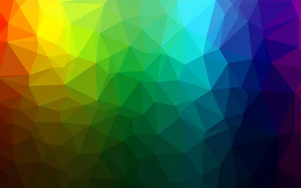 Multicolor Vektor Háromszög Mozaik Textúra — Stock Vector