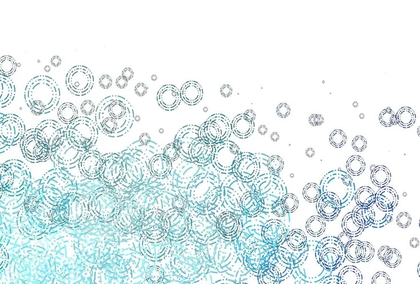 丸型のライトブルーベクトルレイアウト 抽象的な背景にカラフルなグラデーションでぼやけた泡 水のパターン — ストックベクタ