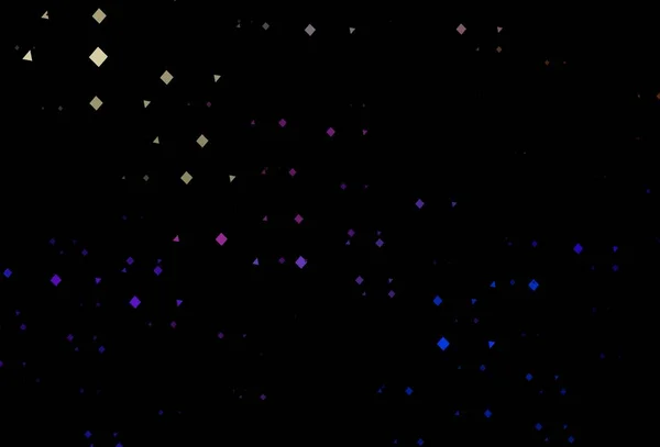 Agencement Vectoriel Multicolore Foncé Arc Ciel Avec Cercles Lignes Rectangles — Image vectorielle