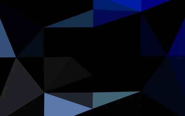 Dark Blue Vektor Low Poly Textur — Stockvektor