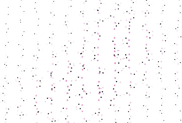 Světlé Růžové Vektorové Pozadí Trojúhelníky Kruhy Kostky Dekorativní Design Abstraktním — Stockový vektor