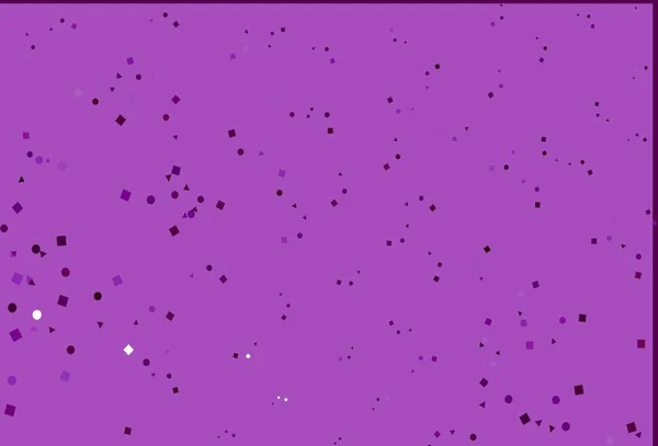 Светло Фиолетовый Векторный Узор Многоугольном Стиле Кругами Абстрактная Иллюстрация Красочными — стоковый вектор