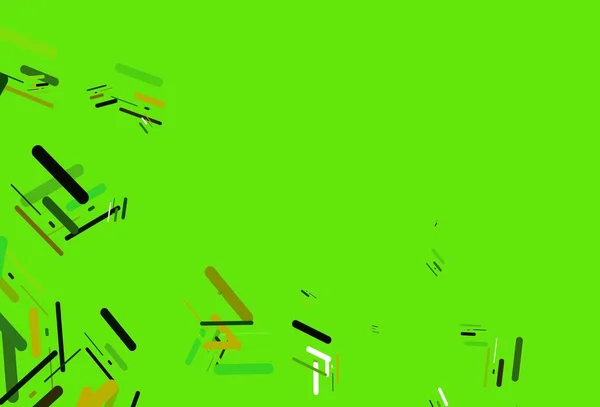 Ljusgrön Gul Vektor Bakgrund Med Långa Linjer — Stock vektor