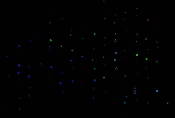 Темная Разноцветная Векторная Обложка Rainbow Многоугольным Стилем Абстрактная Градиентная Иллюстрация — стоковый вектор