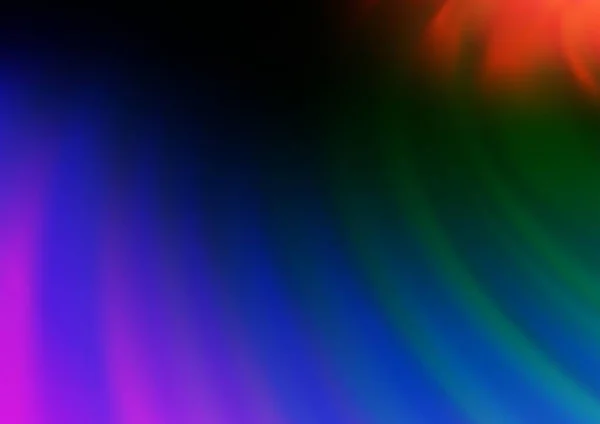 Dark Multicolor Rainbow Vector Abstract Blurred Pattern — Stock Vector