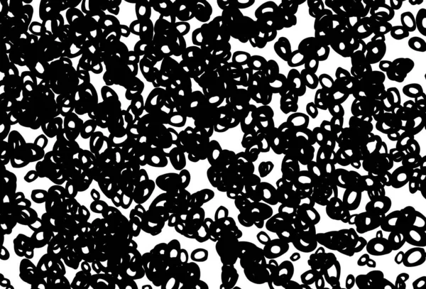 Schwarz Weiße Vektortextur Mit Scheiben Unscharfe Blasen Auf Abstraktem Hintergrund — Stockvektor